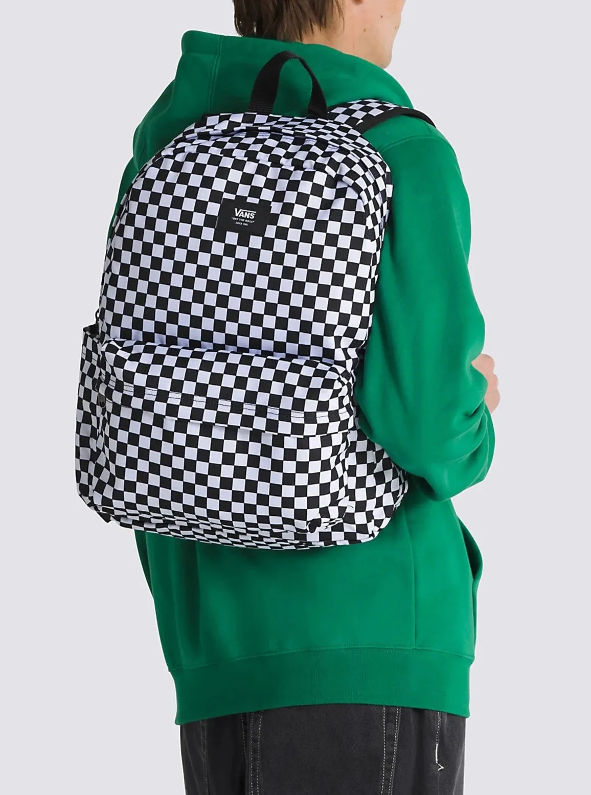 OLD SKOOL CHECK BACKPACK | BLACK/WHITE