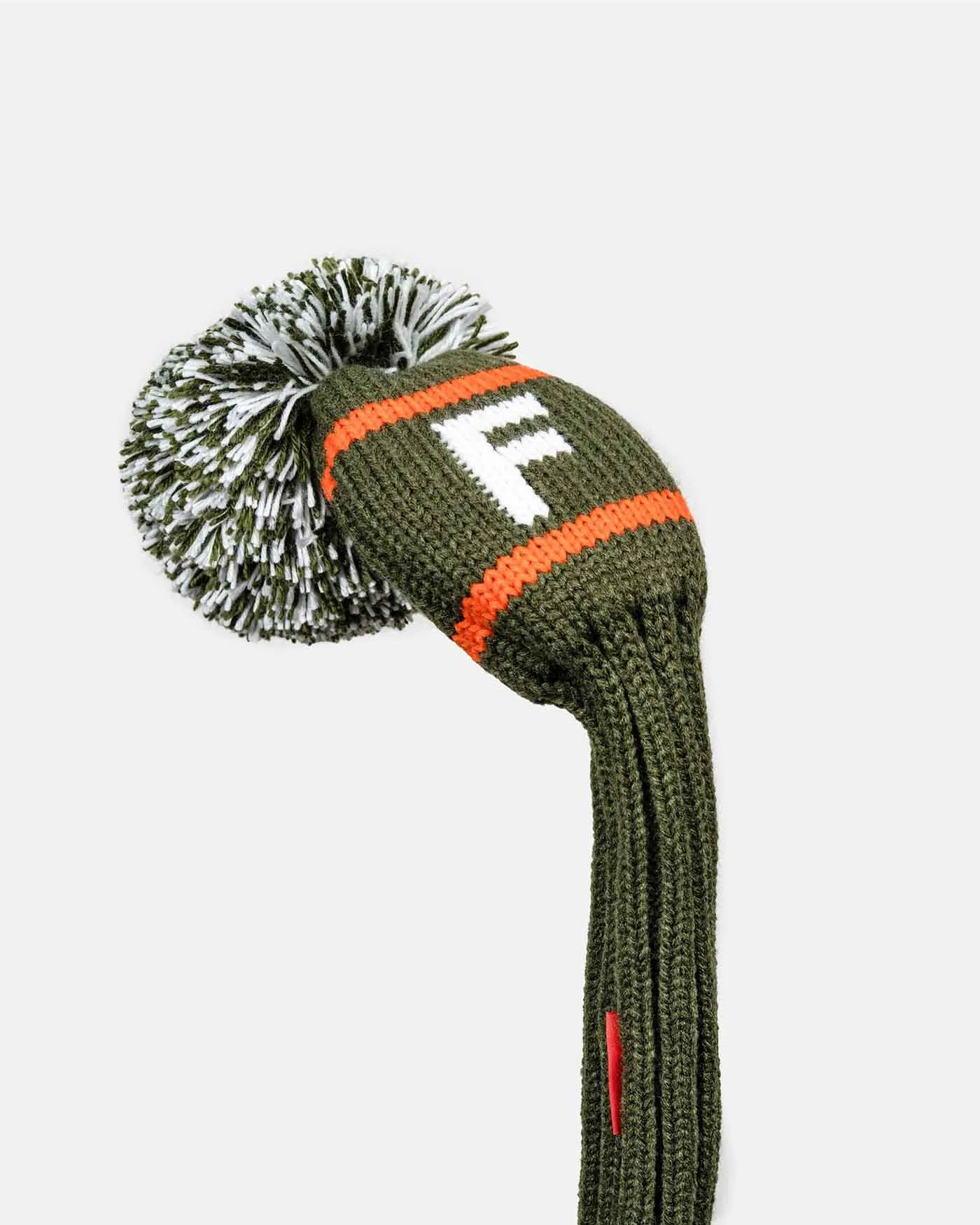 Olive Green Knit Head Cover