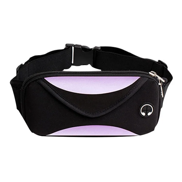 Outdoor Sports Waist Bag Anti-Lost Mobile Phone Bag Running Riding Multifunctional Water Bottle Bag(Purple)