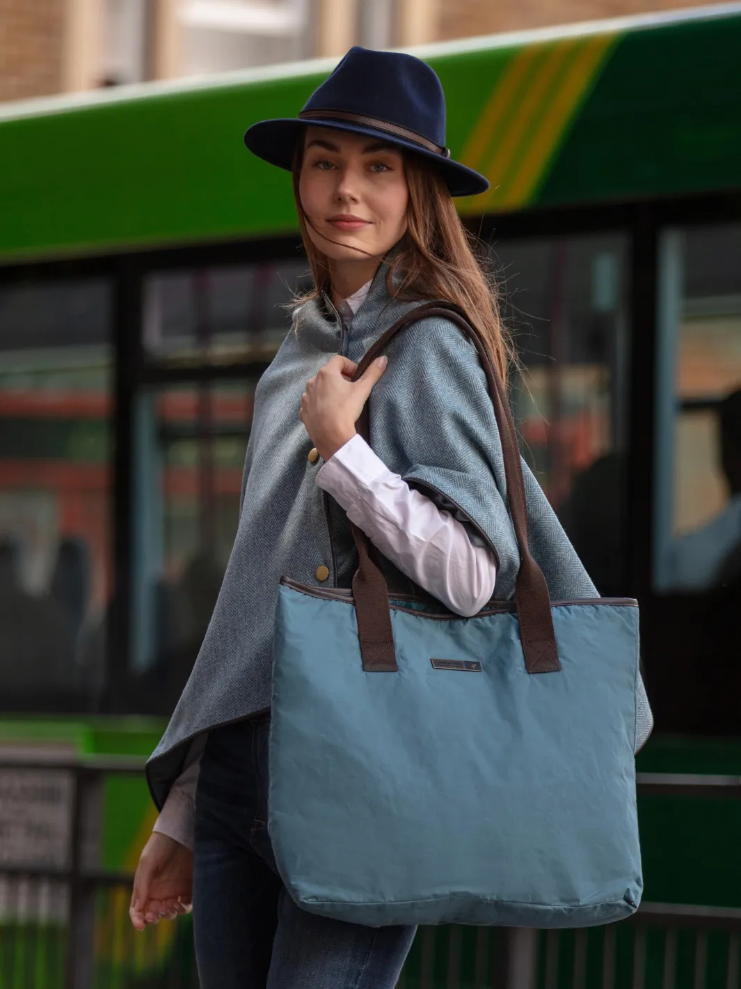 Oversized Tote Bag - Teal