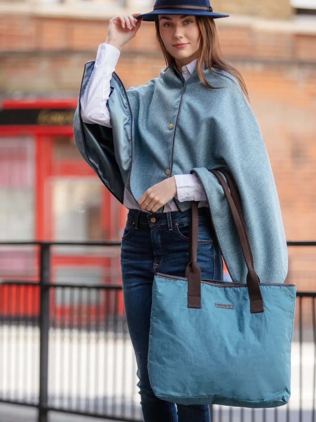 Oversized Tote Bag - Teal