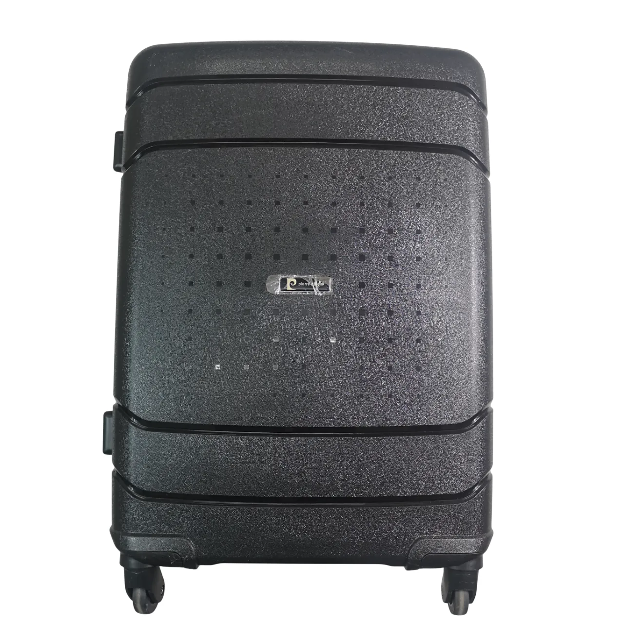 Pierre Cardin Trolley Hard Case Trolley Black Bag 24 inch