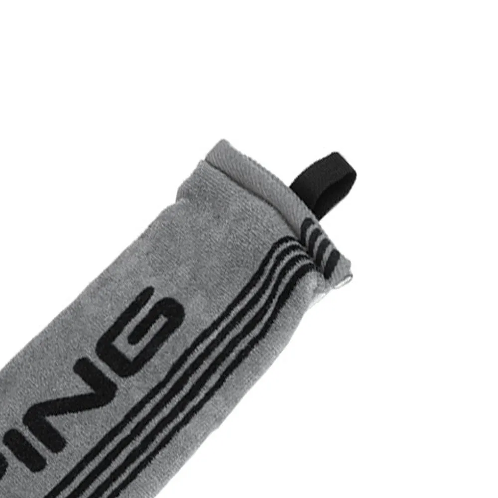 Ping Trifold Towel - Grey/Black