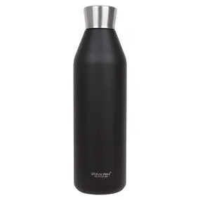 (PINKAH)Water Bottle Stainless Steel Reusable Sport Flask (600ML) - Black