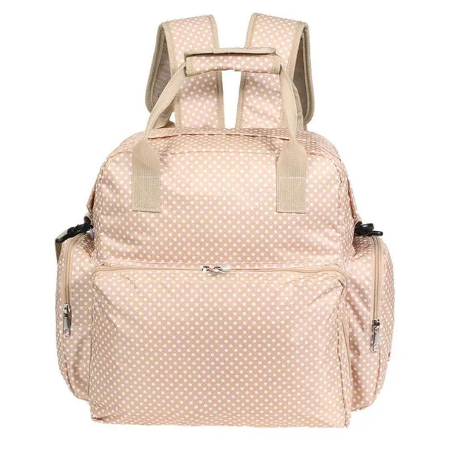 Polka Dot Backpack Style Diaper Bag