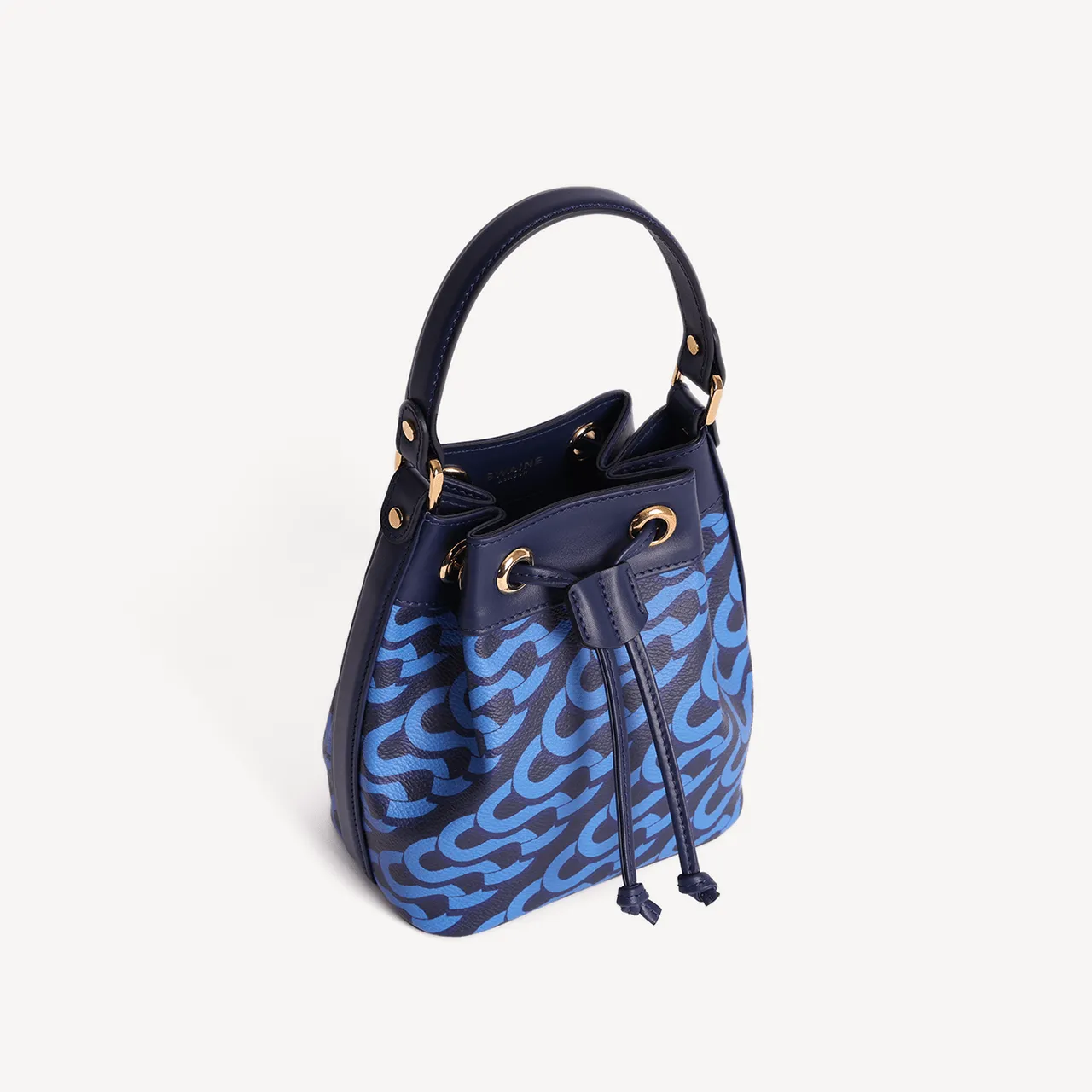 Pouch Bag Medium Monogram Print - Blue