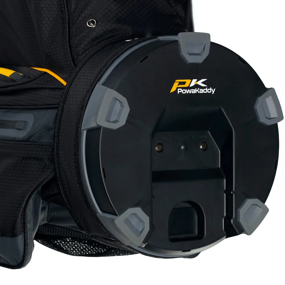 PowaKaddy X-Lite Edition Cart Bag - Black/Yellow Trim