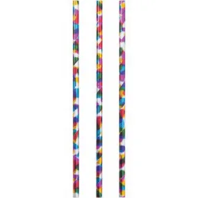 Rainbow Foil Straws Pr