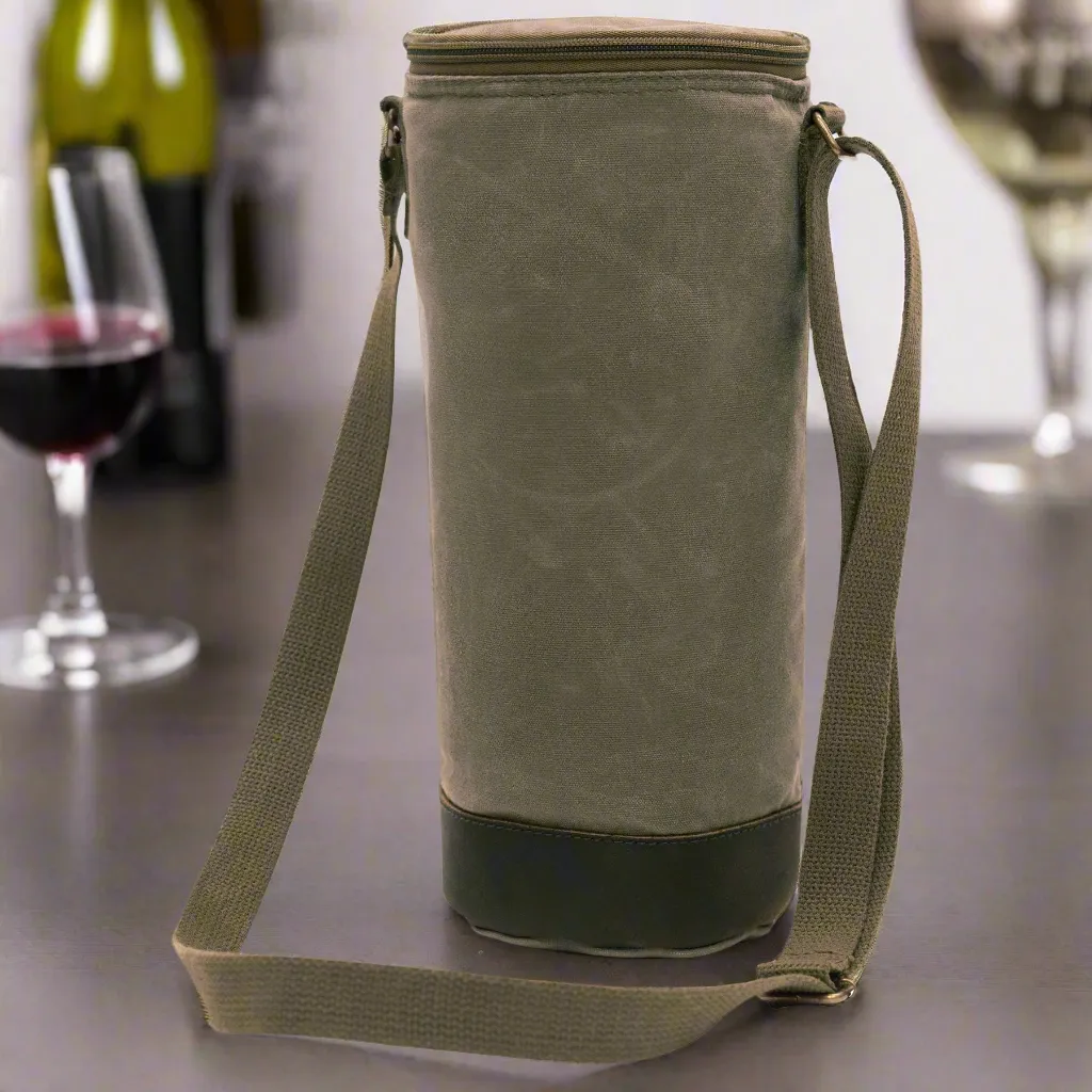 Rothco Waxed Canvas Wine Carrier Tote Bag