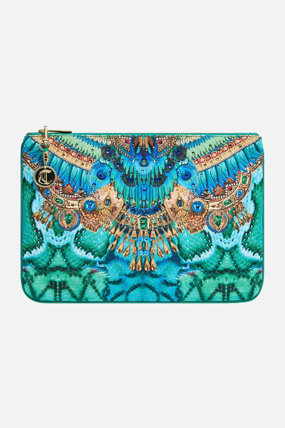 SMALL CANVAS CLUTCH LAND OF WONDER