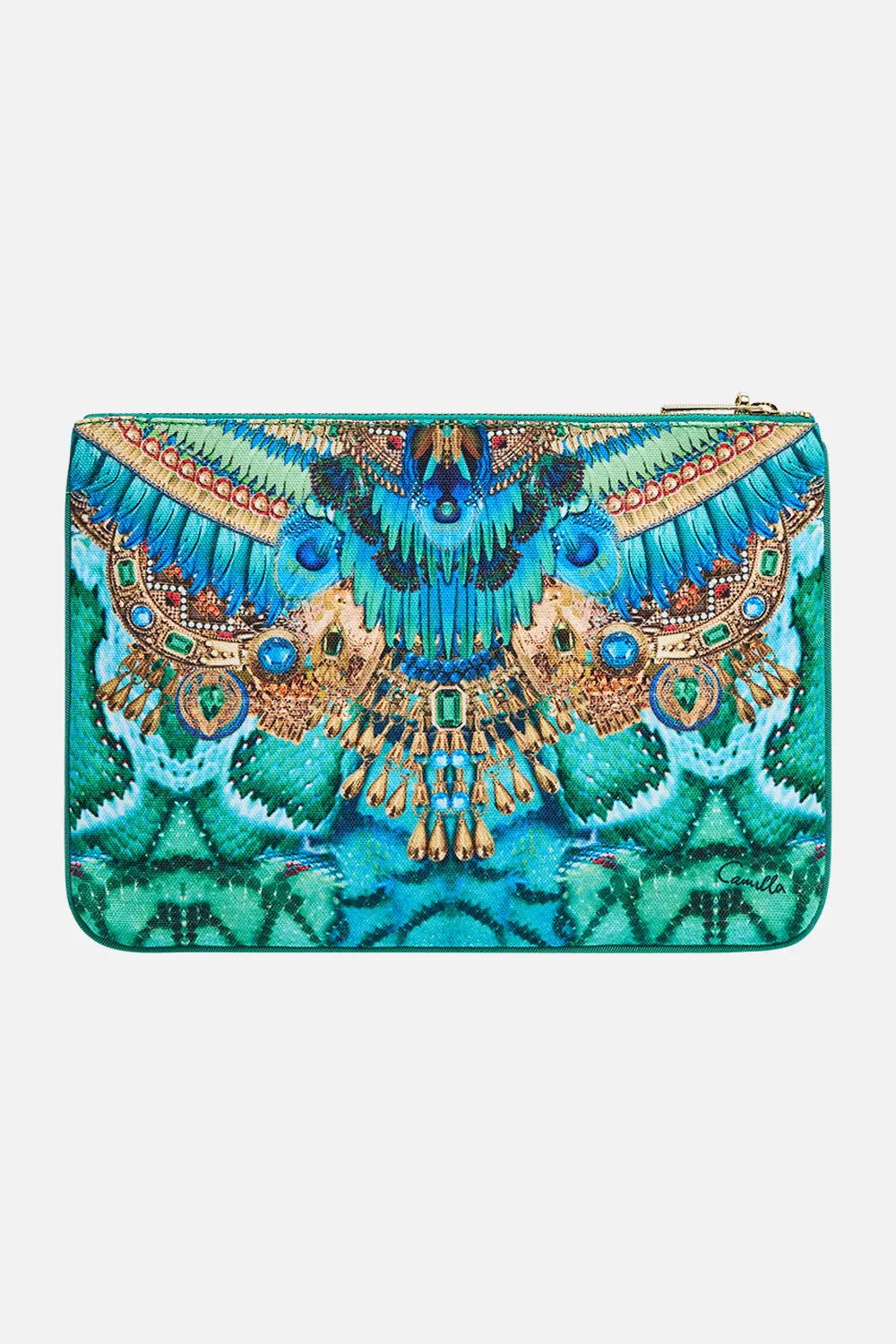 SMALL CANVAS CLUTCH LAND OF WONDER