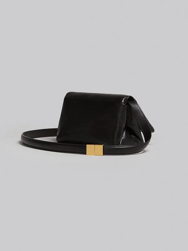 Small Prisma Leather Bag in Black