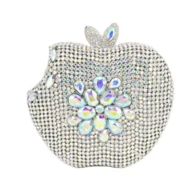 Sparkly Apple Diamond Dinner Bag for Banquets and Events