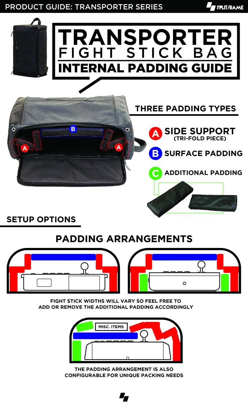 SPLITFRAME FS TRANSPORTER: ARCADESHOCK PRO•GEAR LIMITED EDITION