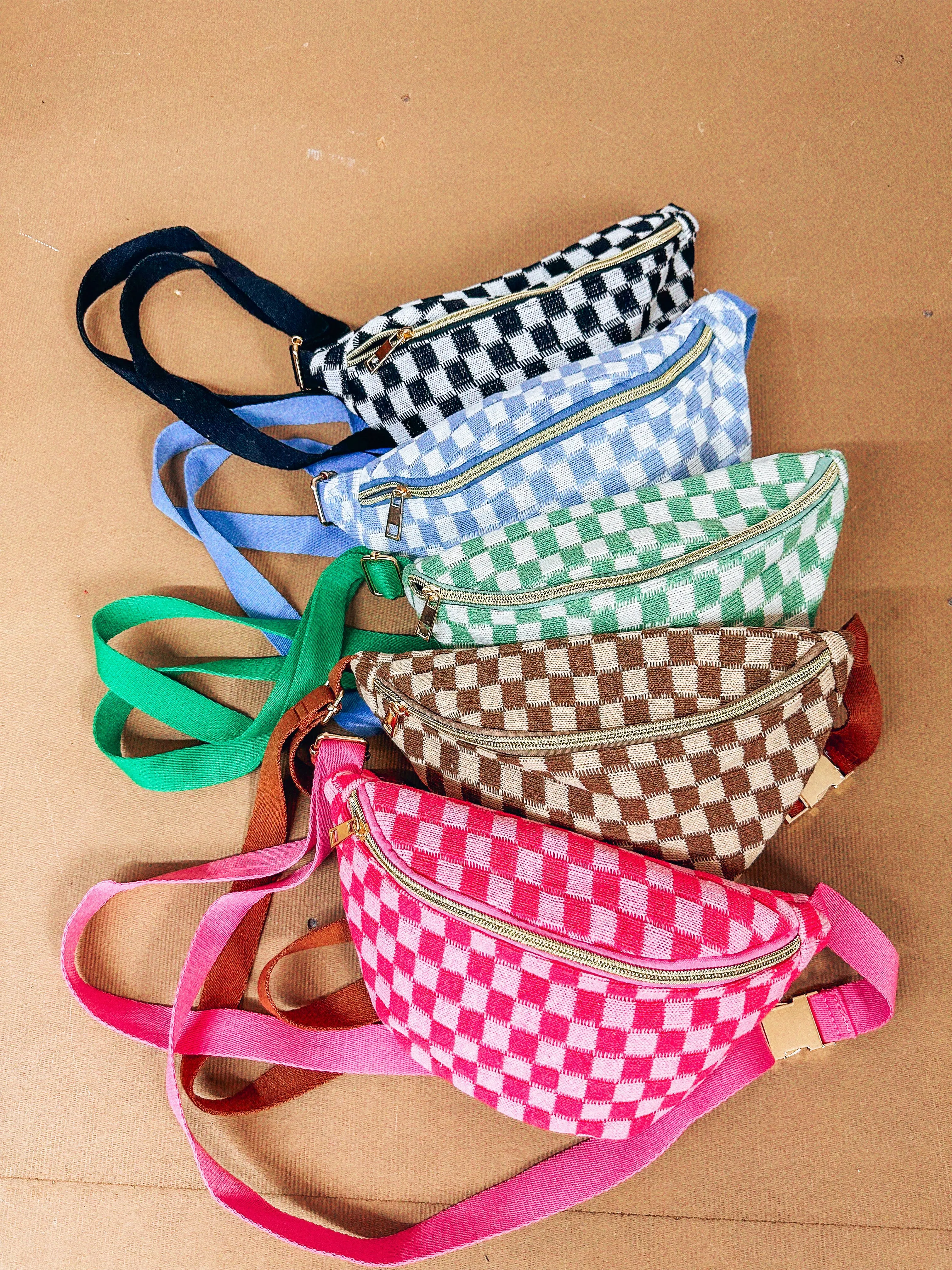 Spring Fling Checkered Bum Bags | 5 colors