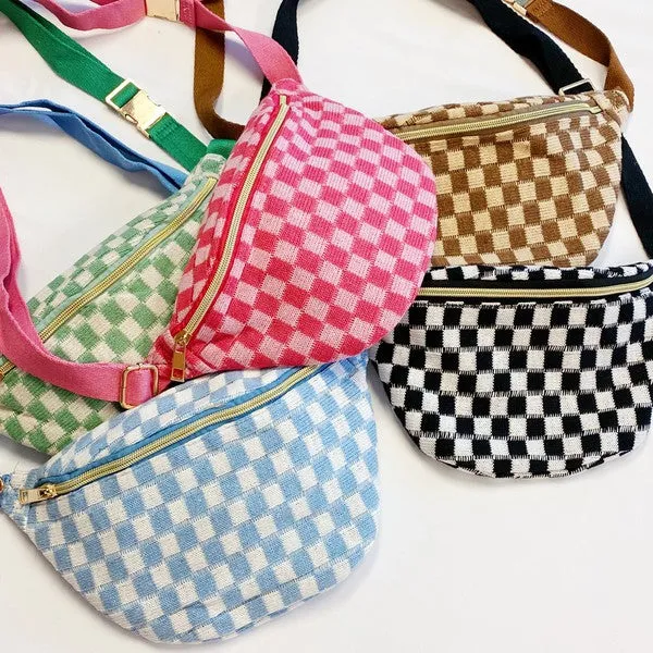 Spring Fling Checkered Bum Bags | 5 colors