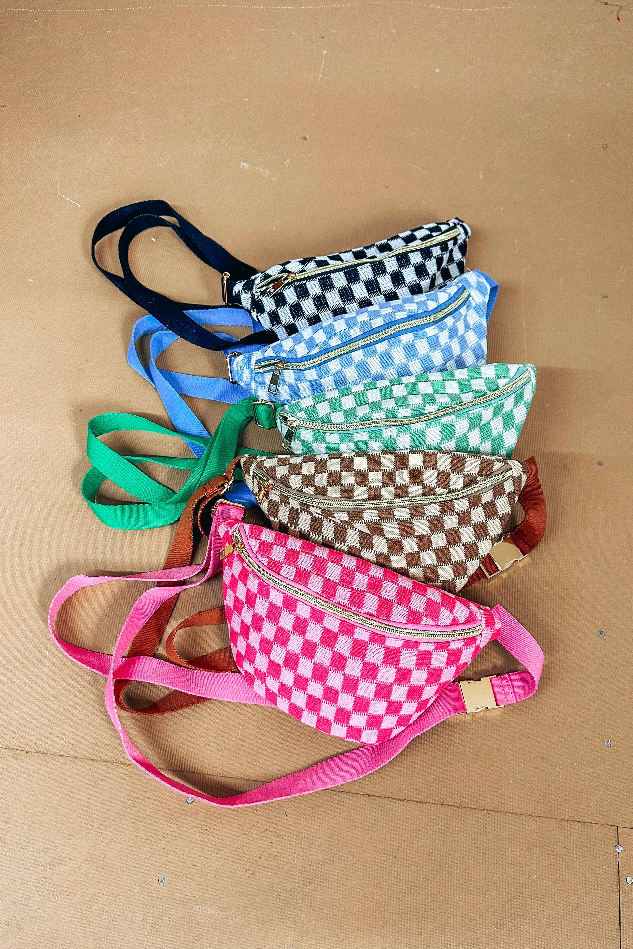 Spring Fling Checkered Bum Bags | 5 colors