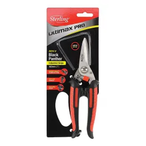 STERLING Black Panther Gen II 185mm High Tensile Snips Stainless Steel Red