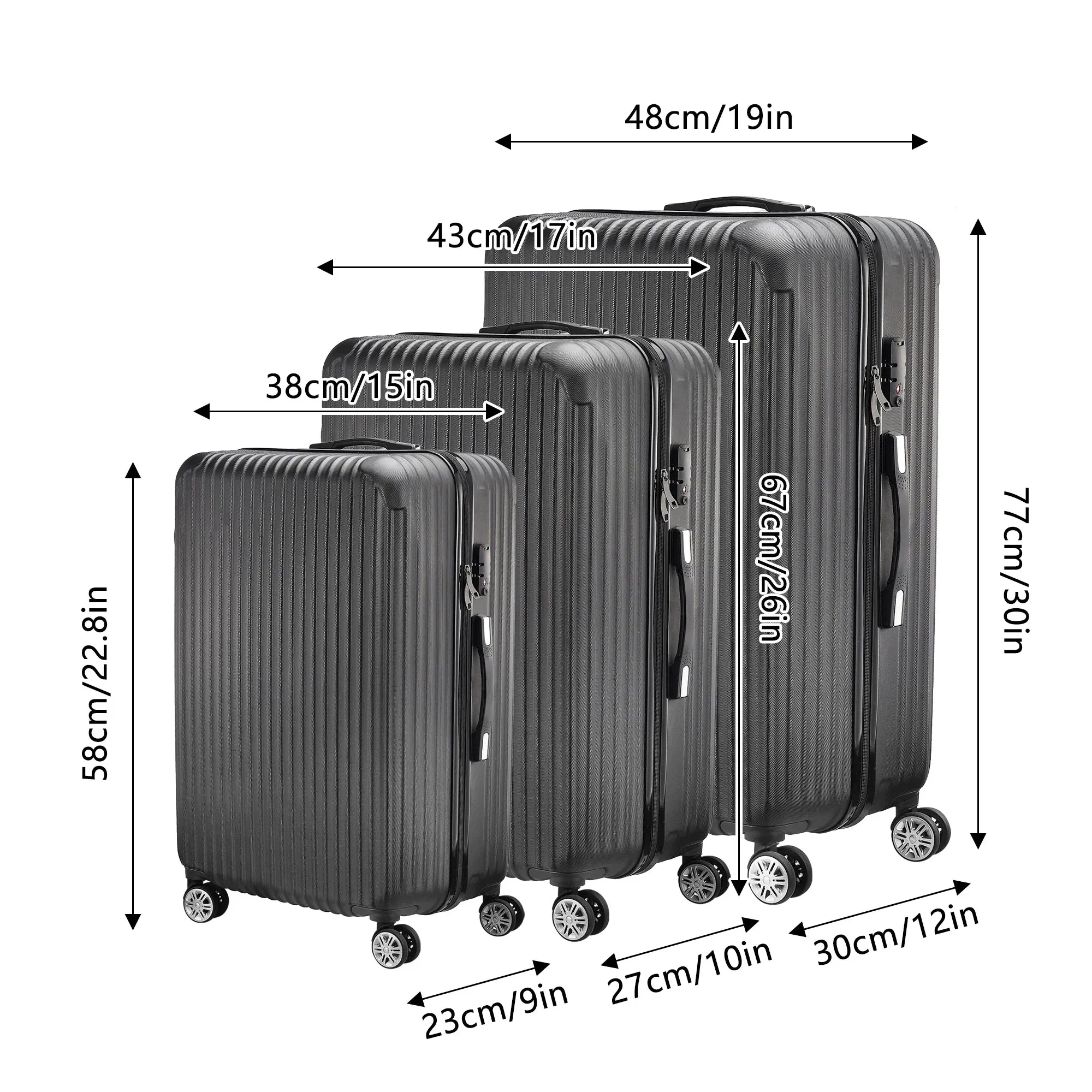 Suitcase Set - 3 sizes