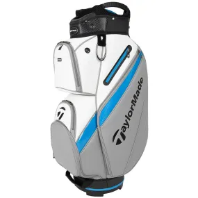 TaylorMade Deluxe Cart Bag - Black/White/Grey/Blue