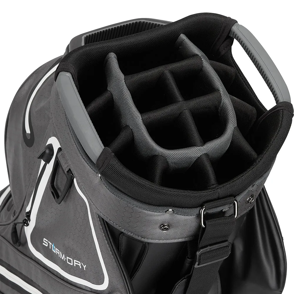 TaylorMade StormDry Cart Bag - Black/Grey/White