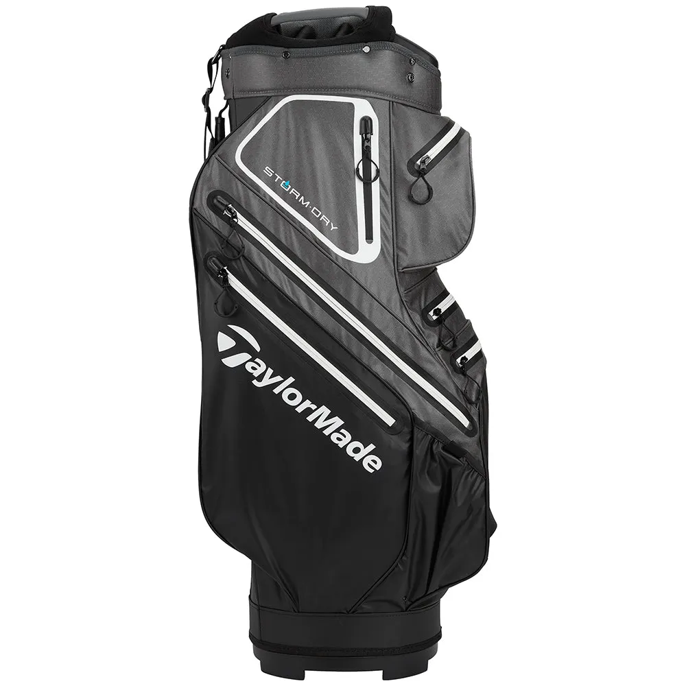 TaylorMade StormDry Cart Bag - Black/Grey/White