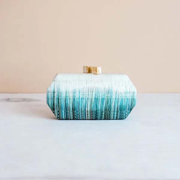 Teal Clutch Bag - Handmade Clutch