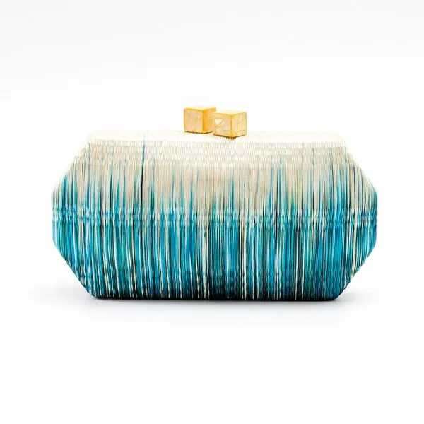 Teal Clutch Bag - Handmade Clutch