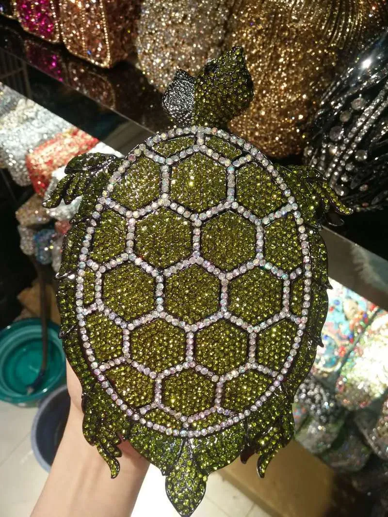 TEEK - Turtle Bling Crystal Handbag