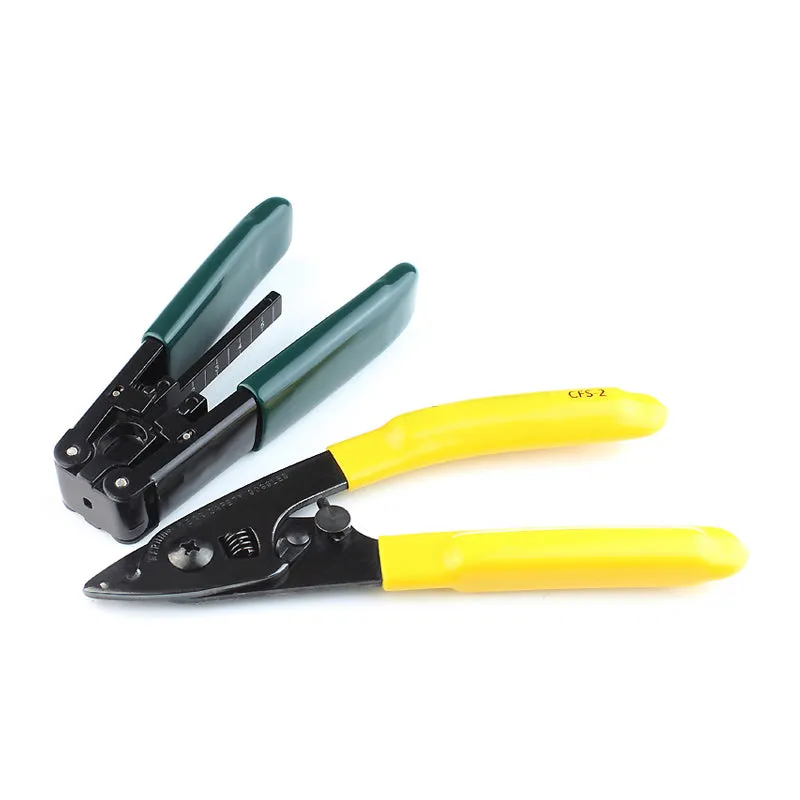 TEKCN 13 pcs Fiber Optic FTTH Tool Kit with Fiber Cleaver Power Meter 1mW 5km VFL Wire stripper