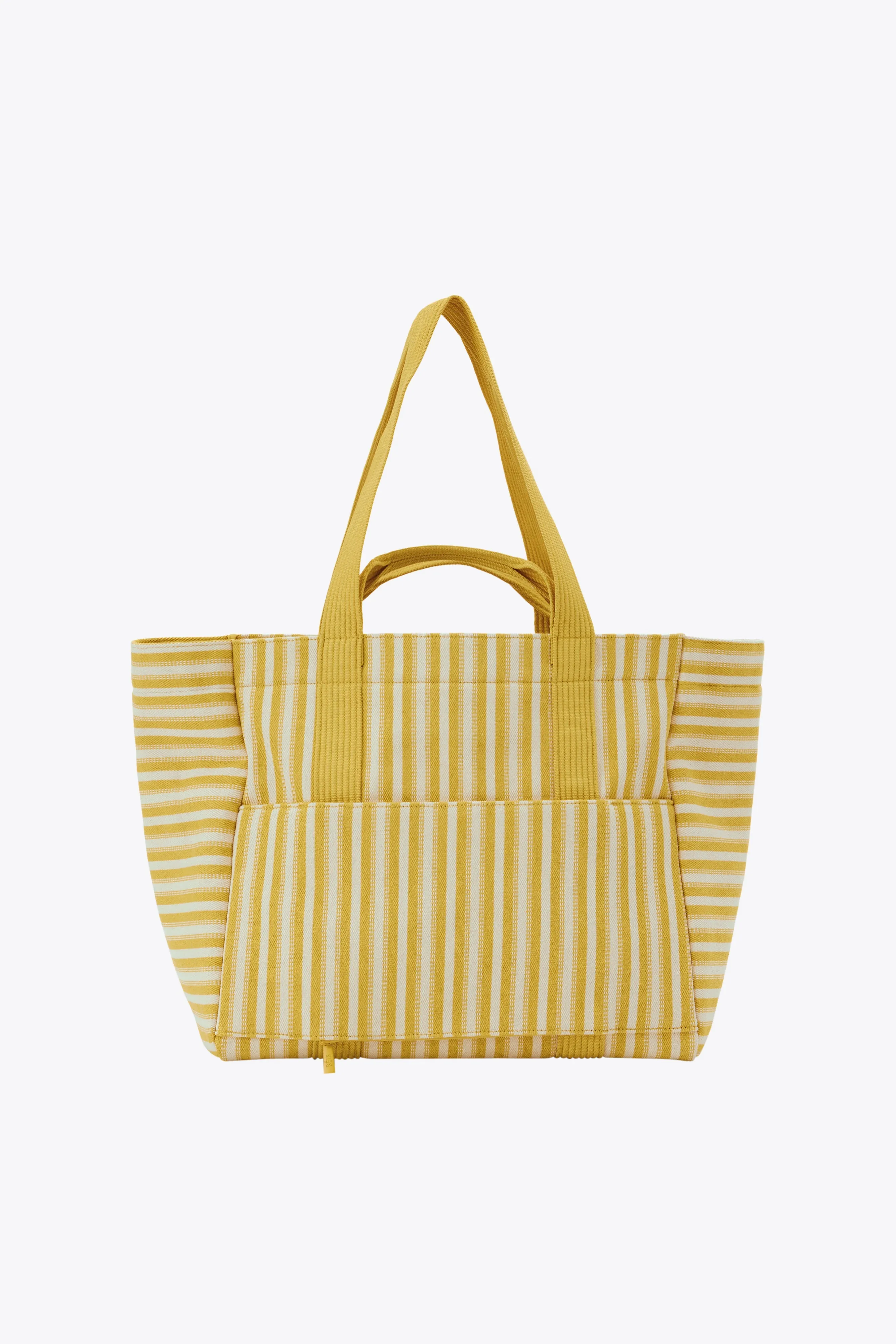 The Vacation Tote in Honey Stripe