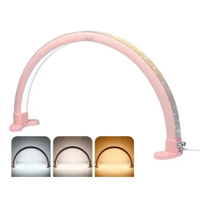 TheLAShop Desk Lamp for Nail Tech Salon Lash Extension Glitter Pink