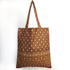 Tote Bag with Traditional Thai Pattern