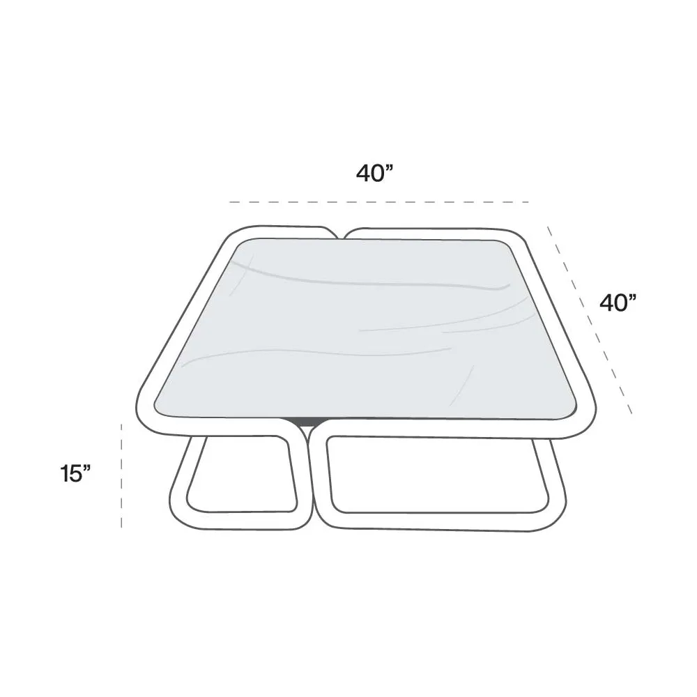 Tube Ceramic Coffee Table