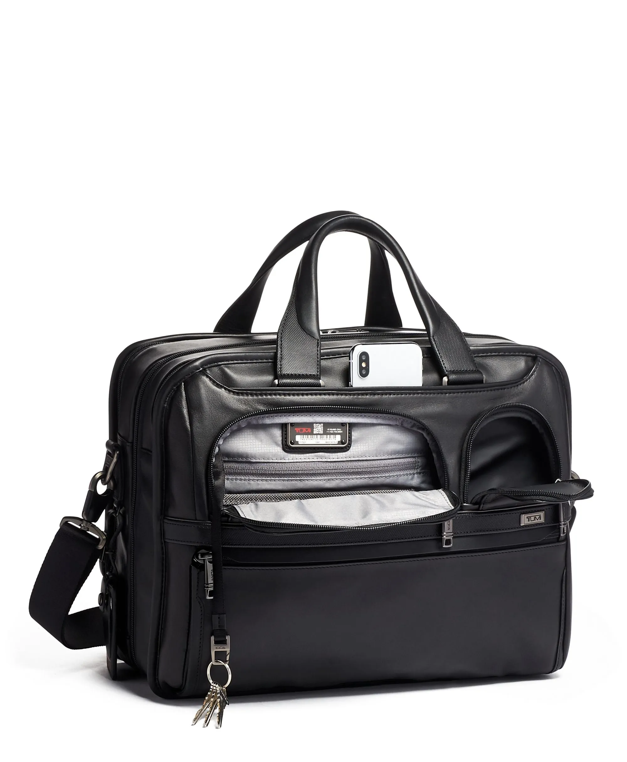 Tumi Alpha Expandable Organizer Laptop Brief - Leather