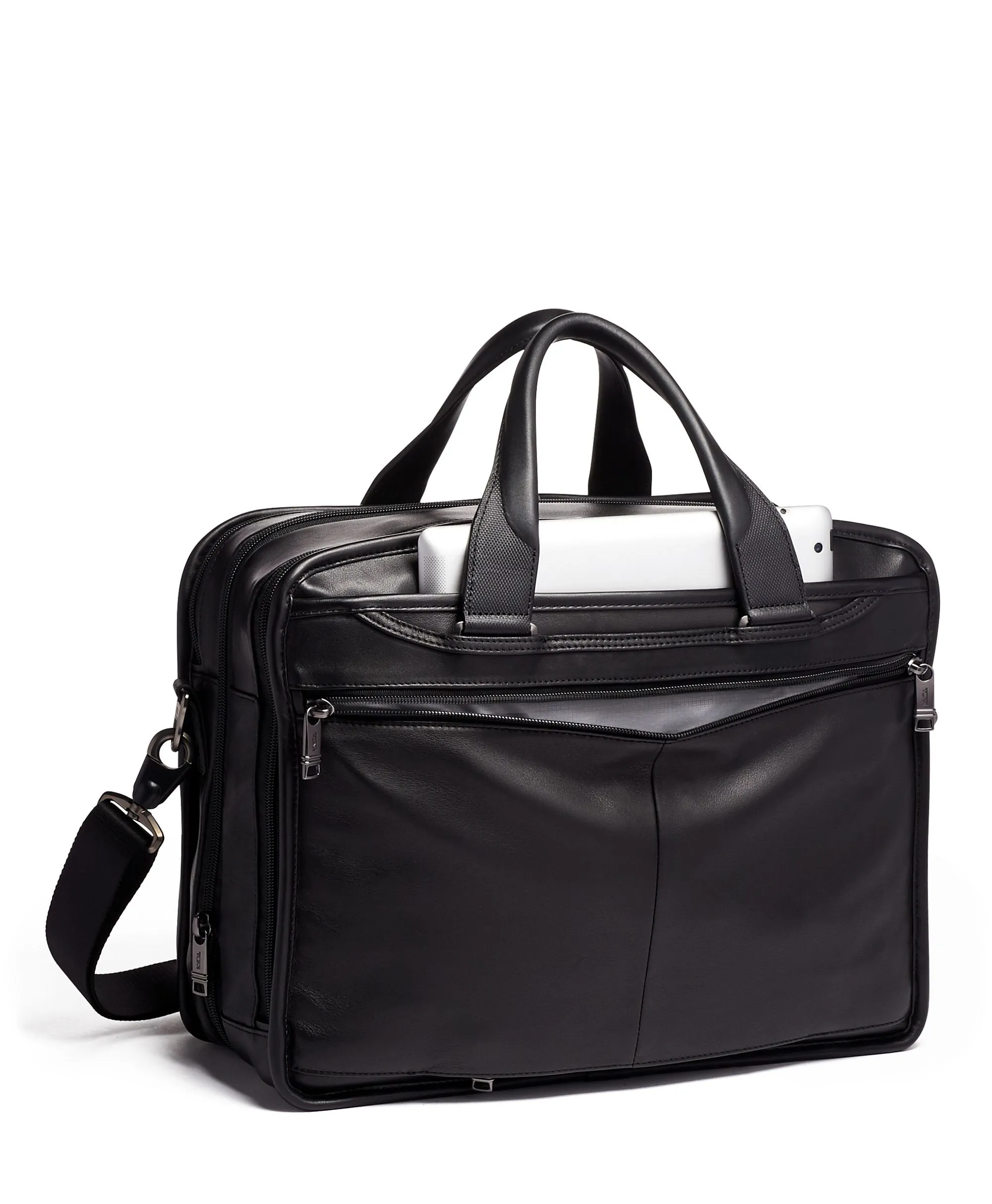 Tumi Alpha Expandable Organizer Laptop Brief - Leather