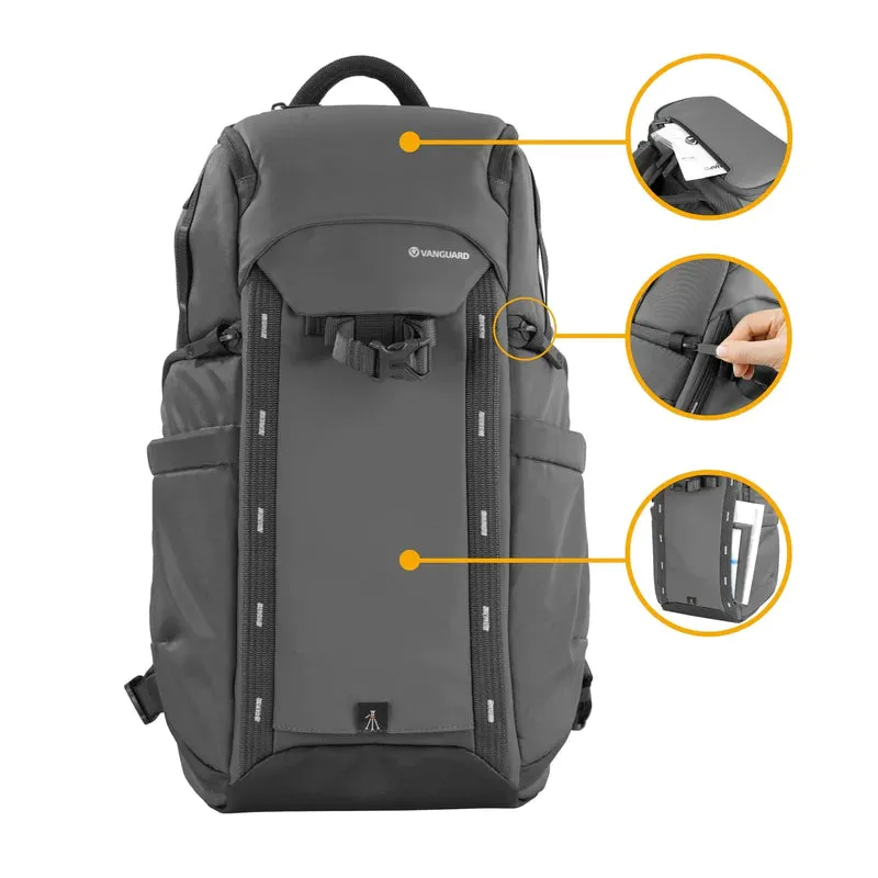 VEO Adaptor R48 Gray Camera Backpack w/ USB Port - Rear Access