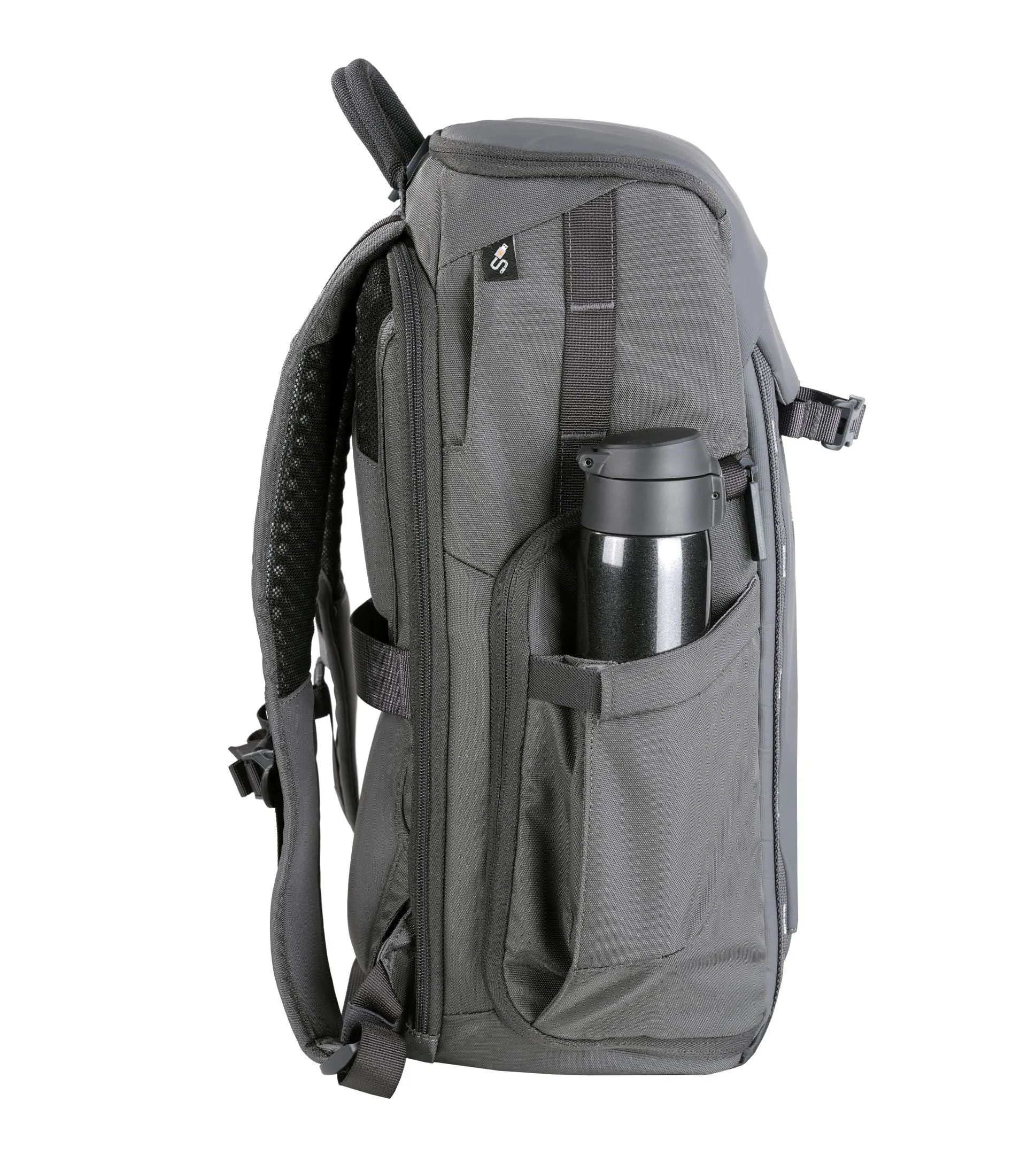 VEO Adaptor R48 Gray Camera Backpack w/ USB Port - Rear Access