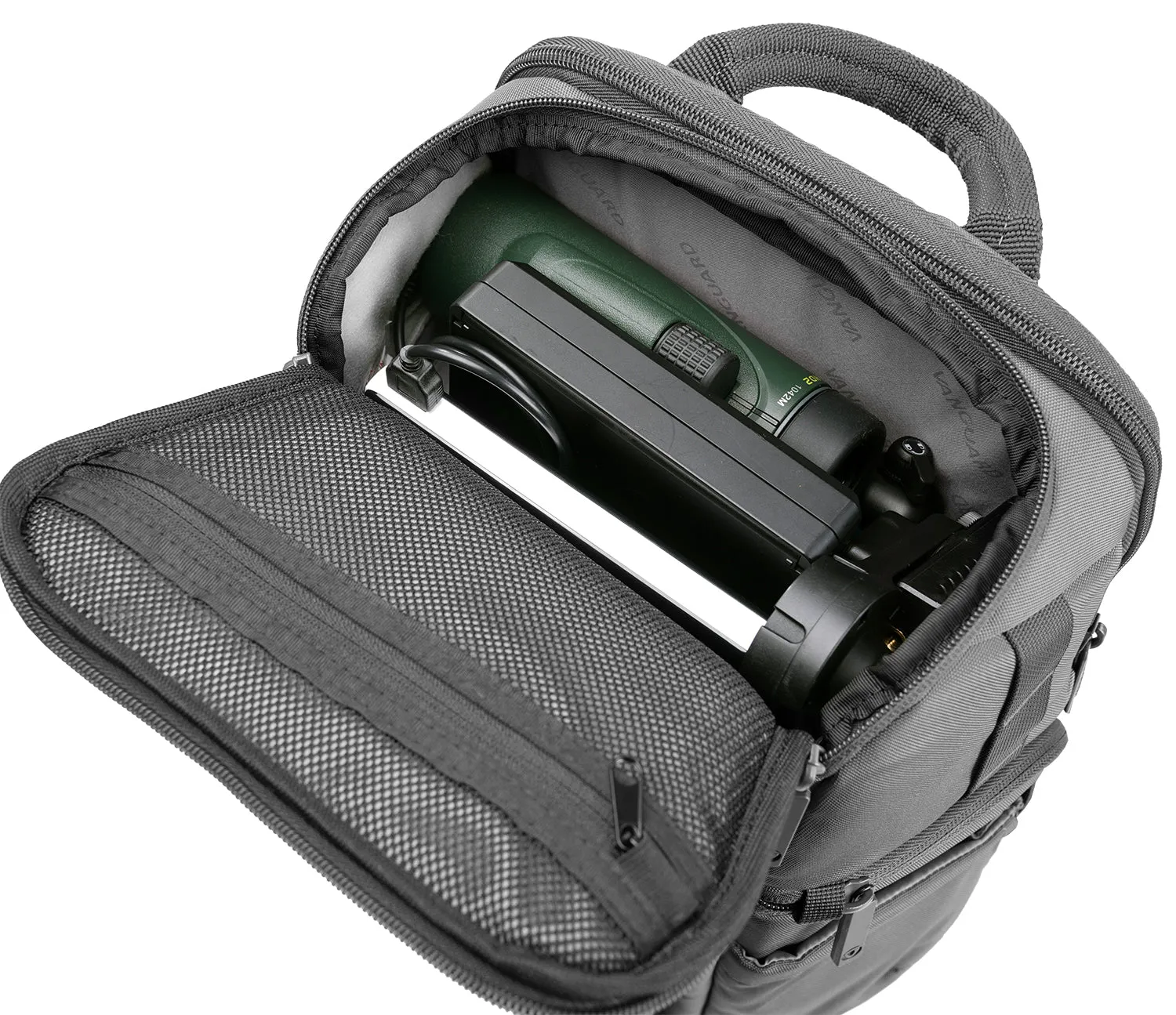 VEO Adaptor S46 Gray Camera Backpack w/ USB Port - Side Access