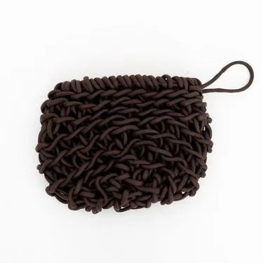 Waxed Cotton Rope Clutch Bag - VERO