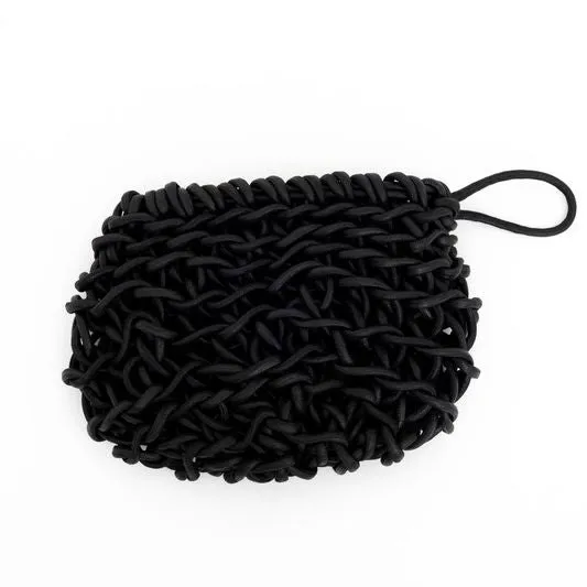 Waxed Cotton Rope Clutch Bag - VERO