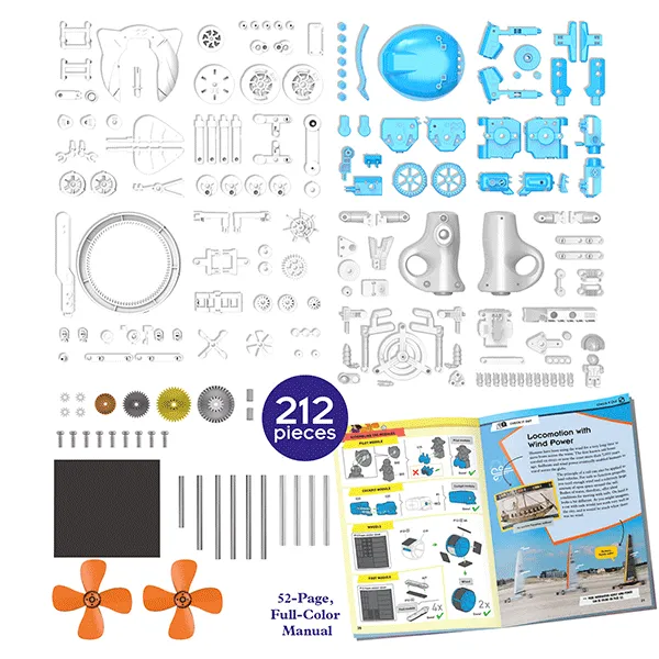 Wind Bots: 6-in-1 Educational Wind-Powered Kit for STEM Learning | Ages 8 