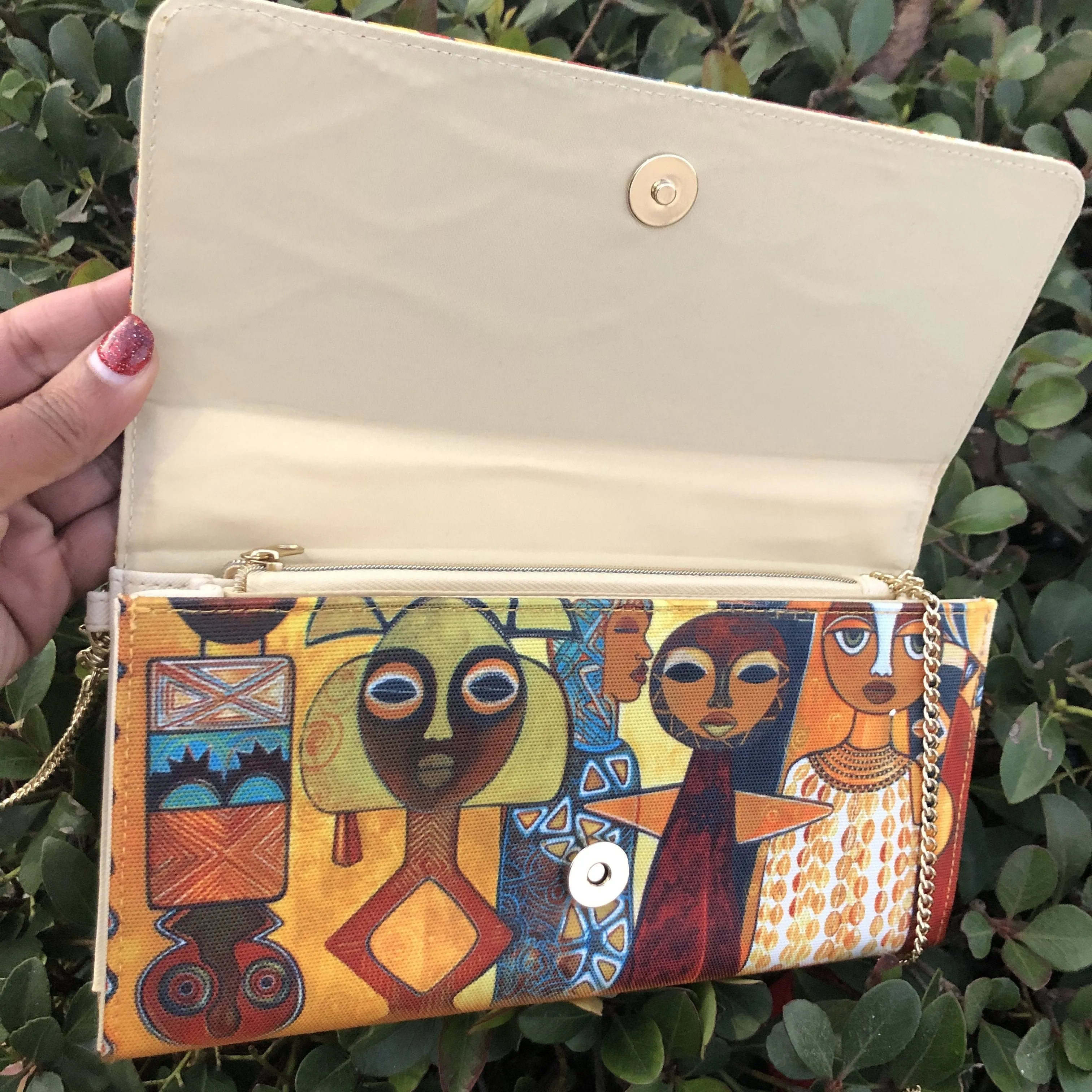 Windows 2 Africa Canvas Clutch