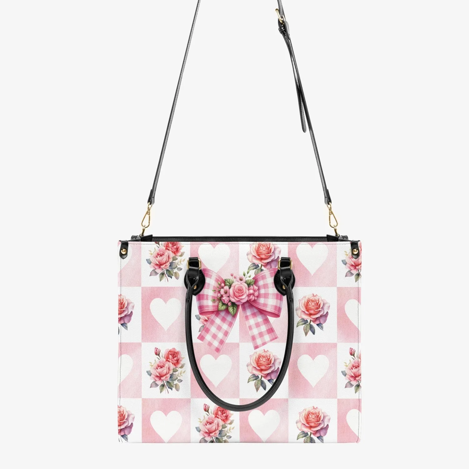 Women's Tote Bag - Rockabilly - Hearts and Roses