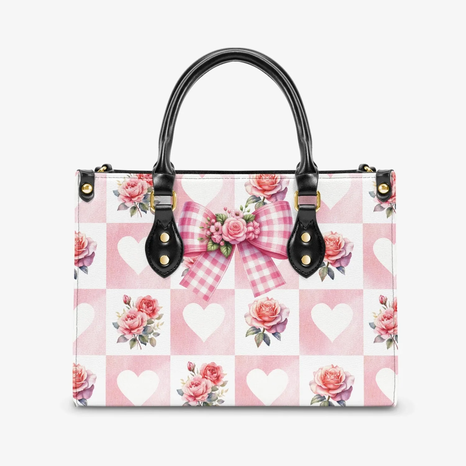 Women's Tote Bag - Rockabilly - Hearts and Roses