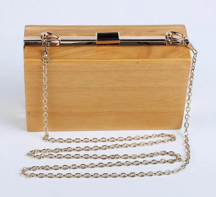 Wooden Clutch Bag