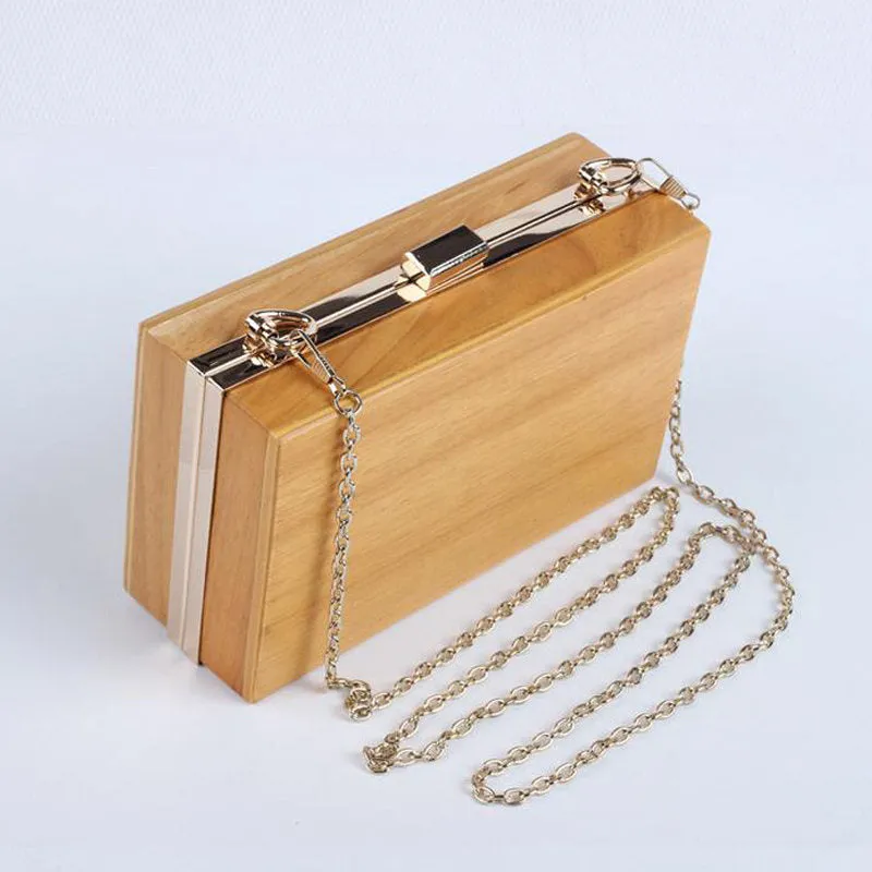 Wooden Clutch Bag