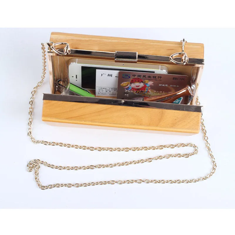 Wooden Clutch Bag