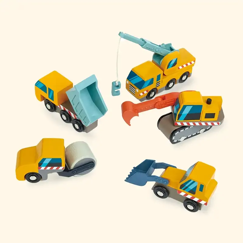 Wooden Construction Site Vehicles