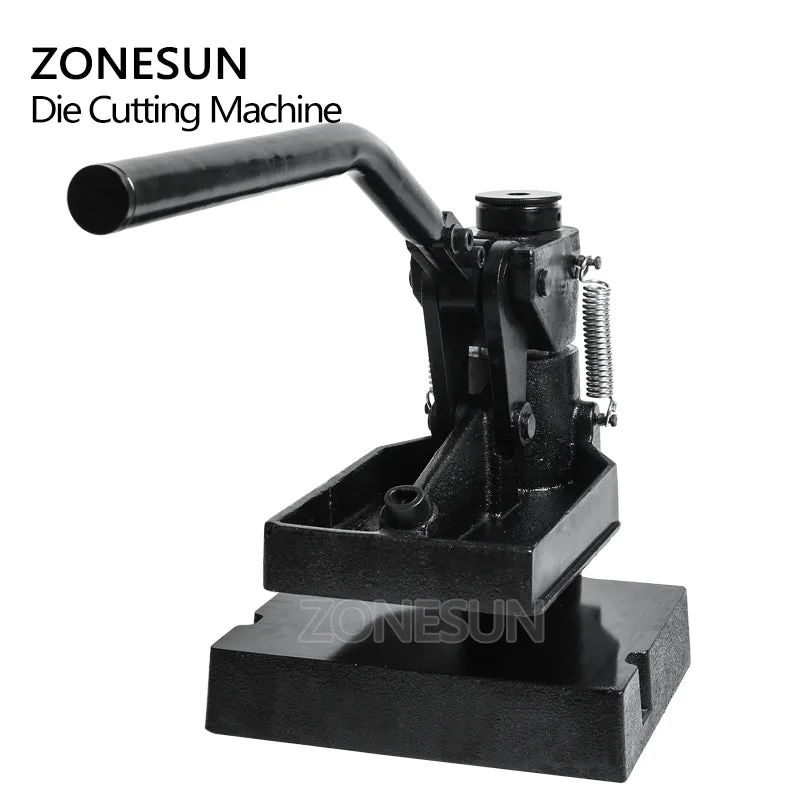 ZONESUN 8360 Leather Die Cutting Machine For Custom Earring Key Fob Handbag Cutting Die